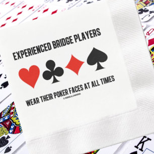 De ervaren spelers van de Brug Draag hun pokergezi Servet