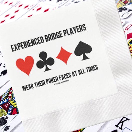 De ervaren spelers van de Brug Draag hun pokergezi Servet