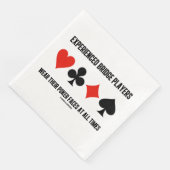 De ervaren spelers van de Brug Draag hun pokergezi Servet (Hoek)