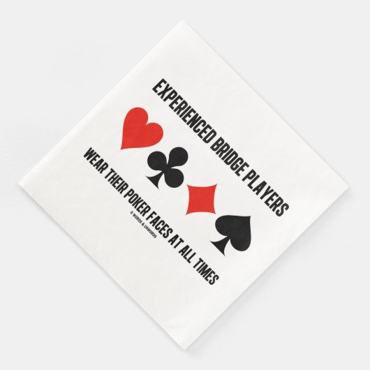 De ervaren spelers van de Brug Draag hun pokergezi Servet (Hoek)