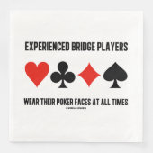 De ervaren spelers van de Brug Draag hun pokergezi Servet (Voorkant)