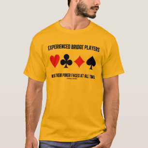 De ervaren spelers van de Brug Draag hun pokergezi T-shirt