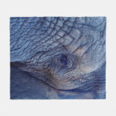 DE ERVARING GAAT MET DE ELEPHANTS OVER HUGGI FLEECE DEKEN (Voorkant (Horizontaal))