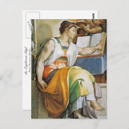 de Erythrean Sibyl Briefkaart (Voorkant / Achterkant)