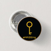 De Escape-toets Ronde Button 3,2 Cm (Voorkant /achterkant)