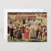 De escent van de Montgolfier-ballon Briefkaart (Voorkant / Achterkant)