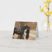 De Escorte van het Paard van Riderless Kaart (Gele Bloem)