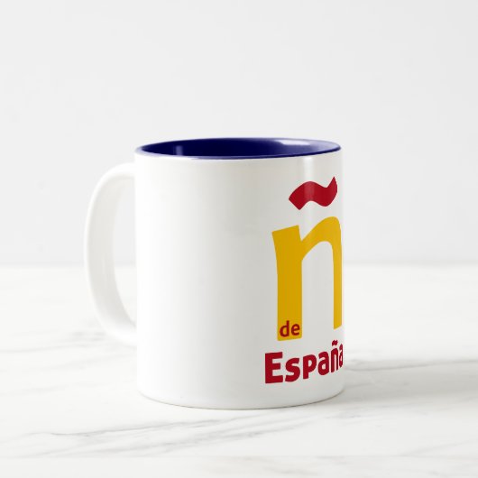 - de España Tweekleurige Koffiemok (Voorkant links)