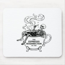 De Espresso Opstanding Grappige Skelet Koffie