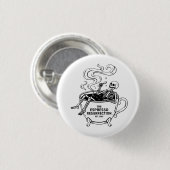 De Espresso Opstanding Grappige Skelet Koffie Ronde Button 3,2 Cm (Voorkant /achterkant)