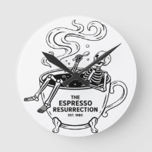 De Espresso Opstanding Grappige Skelet Koffie