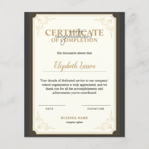 De Essentials van een Certificaat van Voltooiing o
