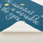 De essentie is onzichtbaar voor de ogen sherpa deken (3/4)