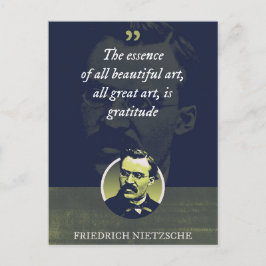 De essentie van alle mooie kunst, alle geweldige k briefkaart