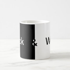 De essentie van "Black & White" Design Koffiemok