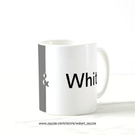De essentie van "Black & White" Design Koffiemok