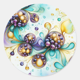 De essentie van Blueberry Ronde Sticker