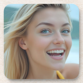 De essentie van Coastal Serenity Plastic Bier Onderzetter