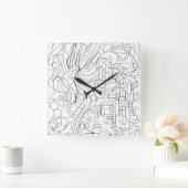 De essentie van de geschiedenis Muur Klok (Huis)