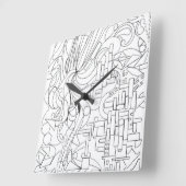 De essentie van de geschiedenis Muur Klok (Hoek)