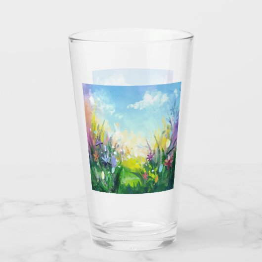 De essentie van de lente glas (Achterkant)