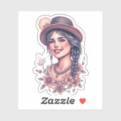 De essentie van de vrouw: genade, kracht en schoon sticker (Vel)