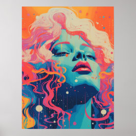 De essentie van een levendige vrouw poster