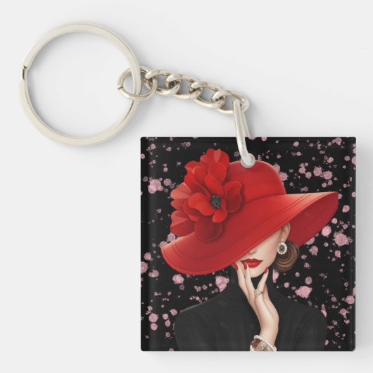 De Essentie van Elegantie Acryl Sleutelhanger (voorkant)