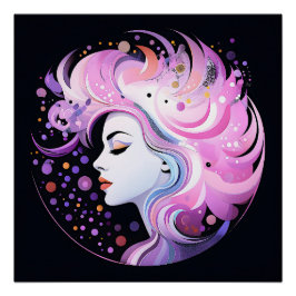 "De essentie van elegantie" Schoonheid van vrouwen Perfect Poster