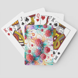 De essentie van framboos pokerkaarten