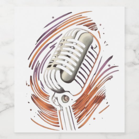 De essentie van live performance wijn etiket (Enkel label)