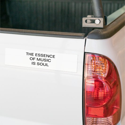 DE ESSENTIE VAN MUZIEK IS ZUID BUMPERSTICKER (Op Truck)