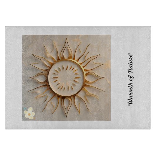 De essentie van Natuur" Snijplank (Voorkant)