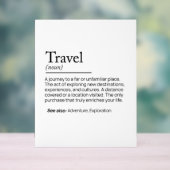 De essentie van reizen acryl bord (Neutraal)