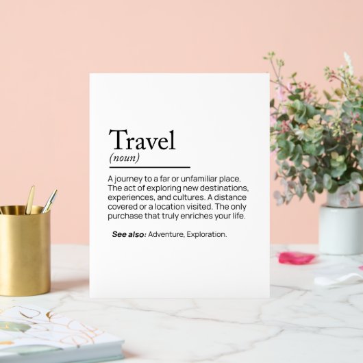 De essentie van reizen acryl bord (Huwelijk)