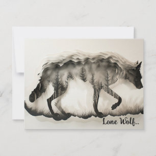 De essentie van wilde natuur briefkaart