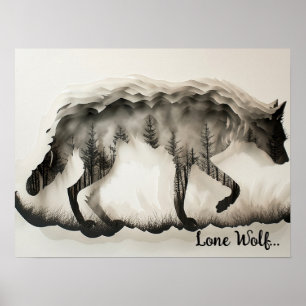 De essentie van wilde natuur poster