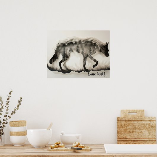 De essentie van wilde natuur poster (Keuken)