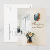 De Estate Agent Adverteren Tijd voor een Nieuw Hui Briefkaart (Voorkant / Achterkant)