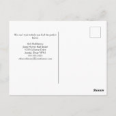 De Estate Agent Adverteren Tijd voor een Nieuw Hui Briefkaart (Achterkant)