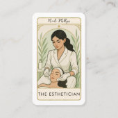 De Esthetician Skin Care Tarot Social Media QR Visitekaartje (Voorkant)