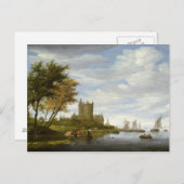 De estuarium met een kasteel briefkaart (Voorkant / Achterkant)