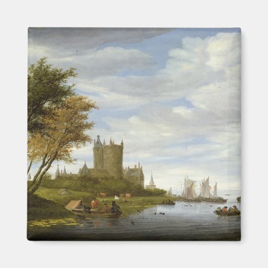 De estuarium met een kasteel magneet (Voorkant)