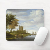 De estuarium met een kasteel muismat (Met muis)