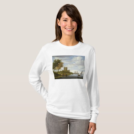 De estuarium met een kasteel t-shirt (Voorkant volledig)