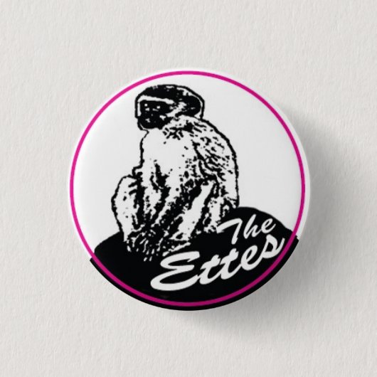 De etes-aap Button (Voorkant)