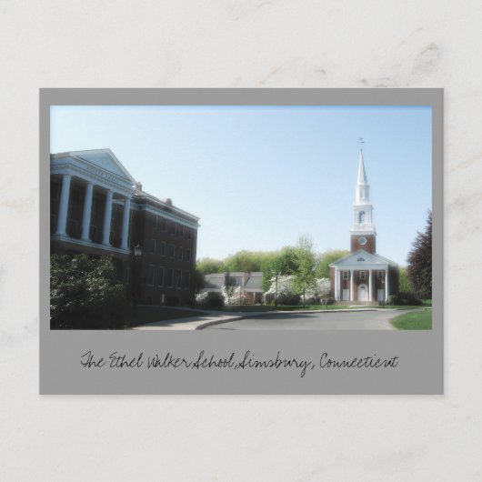 De Ethel Walker School, Simsbury, CT Briefkaart (Voorkant)