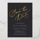 De Etherale Folie van het Manuscript sparen de Kaa Folie Uitnodiging (Voorkant)