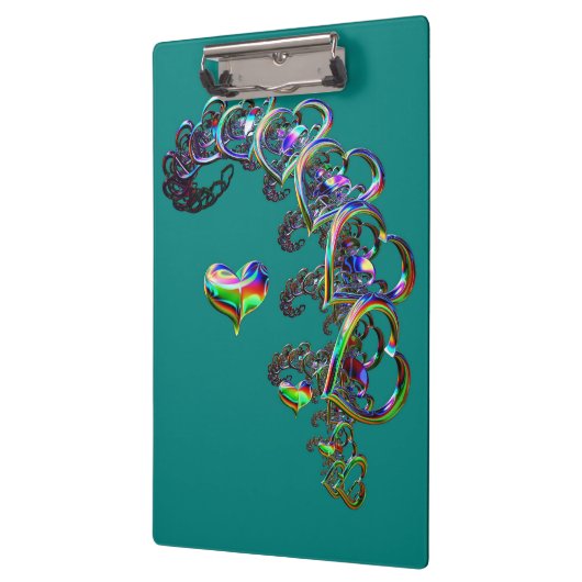 De etherische cascade van harten klembord (Links)