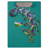 De etherische cascade van harten klembord (Voorkant)